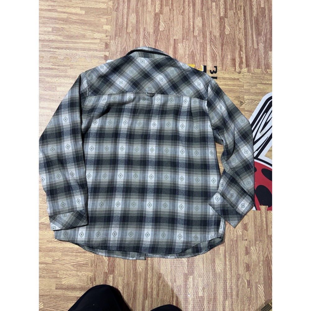 Hurley Black Plaid  Southwest‎ print Flannel men's XXL shirt - Picture 7 of 7